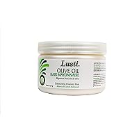 Lusti Olive Oil Hair Mayonnaise, 8 fl oz - Rejuvenate Hair & Scalp - Repair Dry and Damaged Hair