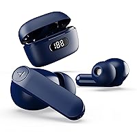 boAt Airdopes 121 PRO TWS Earbuds Signature Sound, Quad Mic ENx™, Low Latency Mode for Gaming, 50H Playtime, IWP™, IPX4, Battery Indicator Screen (Royal Blue)