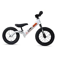 RanRule Kids Balance Bike Toddlers Age 2~5 Years Durable Carbon Steel Frame 12 Inch, White