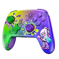 NexiGo Wireless Controller (No Deadzone) for Switch/Switch Lite/OLED, Bluetooth Controllers for Nintendo Switch with Vibration, Motion, Turbo and LED Light (Inkling)