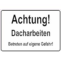 Notice Sign with German Text 