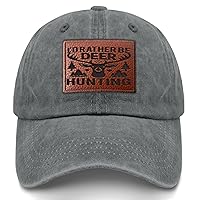 l'd Rather be Deer Hunting Golf hat Trendy Cycling Caps Gifts for Him Who Like Engraved,Baseball Caps Suitable for