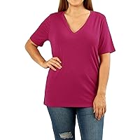 Women Casual Short Sleeve Realxed Fit Basic T-Shirt Tops (S-3XL)
