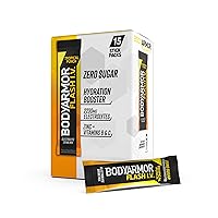BODYARMOR Flash IV Electrolyte Packets, Tropical Punch - Zero Sugar Drink Mix, Single Serve Packs, Coconut Water Powder, Hydration for Workout, Travel Essentials, Just Add Sticks to Liquid (15 Count)