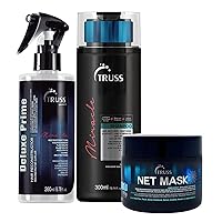 TRUSS Net Hair Mask Bundle with Deluxe Prime Hair Treatment and Miracle Shampoo