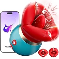 Adult Sex Toys Vibrator with APP Control - 3IN1 Big Mouth Vibrators Sex Machine with 360° Tongue Licking & Sucking & Vibrating, Clit Nipple G Spot Anal Toys for Women Couples Adult Sex Toys & Games