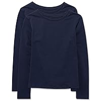 The Children's Place girls Long Sleeve Basic Layering T shirt 2 Pack