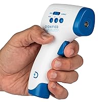 No-Touch Infrared Thermometer for Adults and Kids - Touchless, Digital Forehead Thermometer with Body and Surface Modes, Backlight - Premium Mercury-Free Temperature Gun, One Second Response