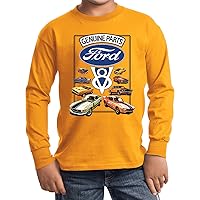 Kids Ford Mustang T-Shirt V8 Collection Youth Long Sleeve