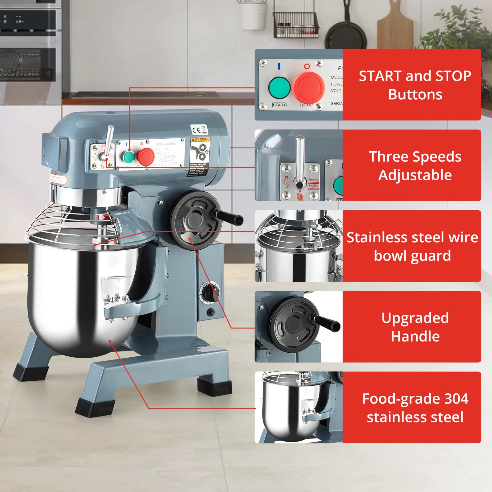 Laser Food Equipment - 20 Litre Dough/Cake Mixers