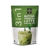 Ranong Tea Matcha Green Tea Latte Instant Drink Mix 8 Sachets