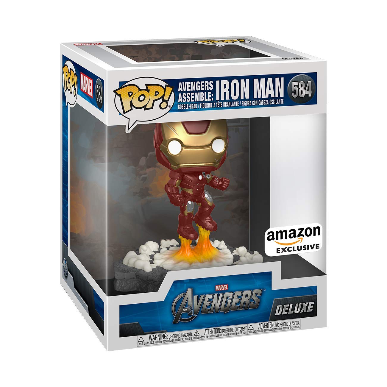 Funko Pop! Deluxe, Marvel: Avengers Assemble Series - Iron Man, Amazon Exclusive, Figure 1 of 6