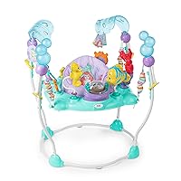 Disney The Little Mermaid Sea of Activities Baby Activity Jumper with Interactive Toys, Lights & Music with Disney Princess Ariel, 6-12 Months (Blue)