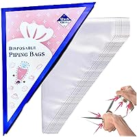 100PCS Piping Bags, 12 Inches Pastry Icing and Cookie Bags, Tipless Piping Bags for Royal Icing, Thicken Non-Slip and Anti Burst Cake Cookie Decorating Supplies