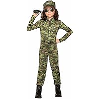 Forum Novelties girls Child's Army Girl CostumeCostume