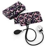 Prestige Medical Aneroid Sphygmomanometer, Pink Ribbons Believe and Butterflies, Clear Box Packaging