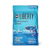 BIXBI Liberty Grain Free Dry Dog Food, Fisherman's Catch, 4 lbs - Fresh Fish, No Fish Meal - Gently Steamed & Cooked - No Soy, Corn, Rice or Wheat for Easy Digestion - USA Made