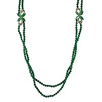Carillon Stylish Green Onyx Natural Gemstone Marquise Shape Pendant 10K, 14K, 18K Yellow Gold Jewelry