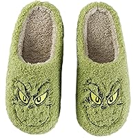 Christmas Greench Reindeer Slippers Pumpkin Slippers For Women Men,Cute Comfy Bedroom Slippers,Fall Home Slippers House Slippers,Ladies Fuzzy Slippers,indoor Memory Foam Slippers For Womens Mens