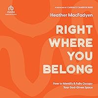 Right Where You Belong: How to Identify and Fully Occupy Your God-Given Space Right Where You Belong: How to Identify and Fully Occupy Your God-Given Space Audible Audiobook Paperback Kindle Hardcover Audio CD