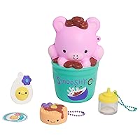 Just Play Smooshy Mushy Bento Box Series 1 Harper Hippo, Collectible Squishy Fidget Toys, Kids Toys for Ages 3 Up