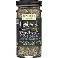 Frontier Co-op Herbes De Provence, 0.85 Ounce, French Blend of Aromatic Savory, Thyme, Rosemary, Basil Tarragon & Lavender