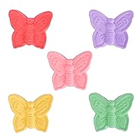 Butterfly Chalk – 5 Pieces of Colorful Sidewalk Chalk | Washable, Non-Toxic For Arts and Crafts | Kids Ages 3+ - Sunny Days Entertainment
