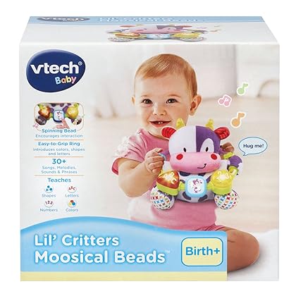 VTech Baby Lil' Critters Moosical Beads Amazon Exclusive, Purple Small
