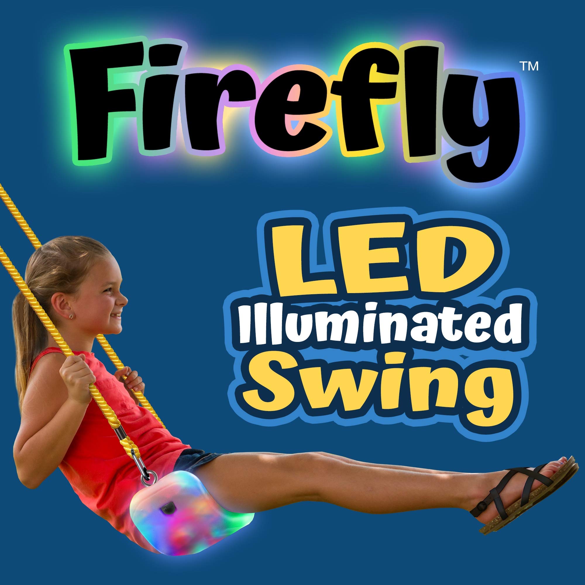 Firefly LED Lighted Swing - XDP Recreation Swing, Clear