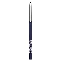 Palladio Retractable Waterproof Eyeliner, Richly Pigmented Color and Creamy, Slip Twist Up Pencil Eye Liner, Smudge Proof Long Lasting Application, All Day Wear, No Sharpener Required, Deep Blue