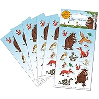 01.70.15.041 Gruffalo Party Bag Stickers (6 Sheets), Blue, 12.5cm x 7.5cm