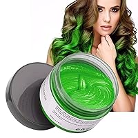 Green Hair Spray Dye Temporary Hair Color Wax,Acosexy 4.23oz Hair Wax Color, Hair Spray Hair Styling Clays Ash for Cosplay,Party,Masquerade, Halloween.etc (Green)