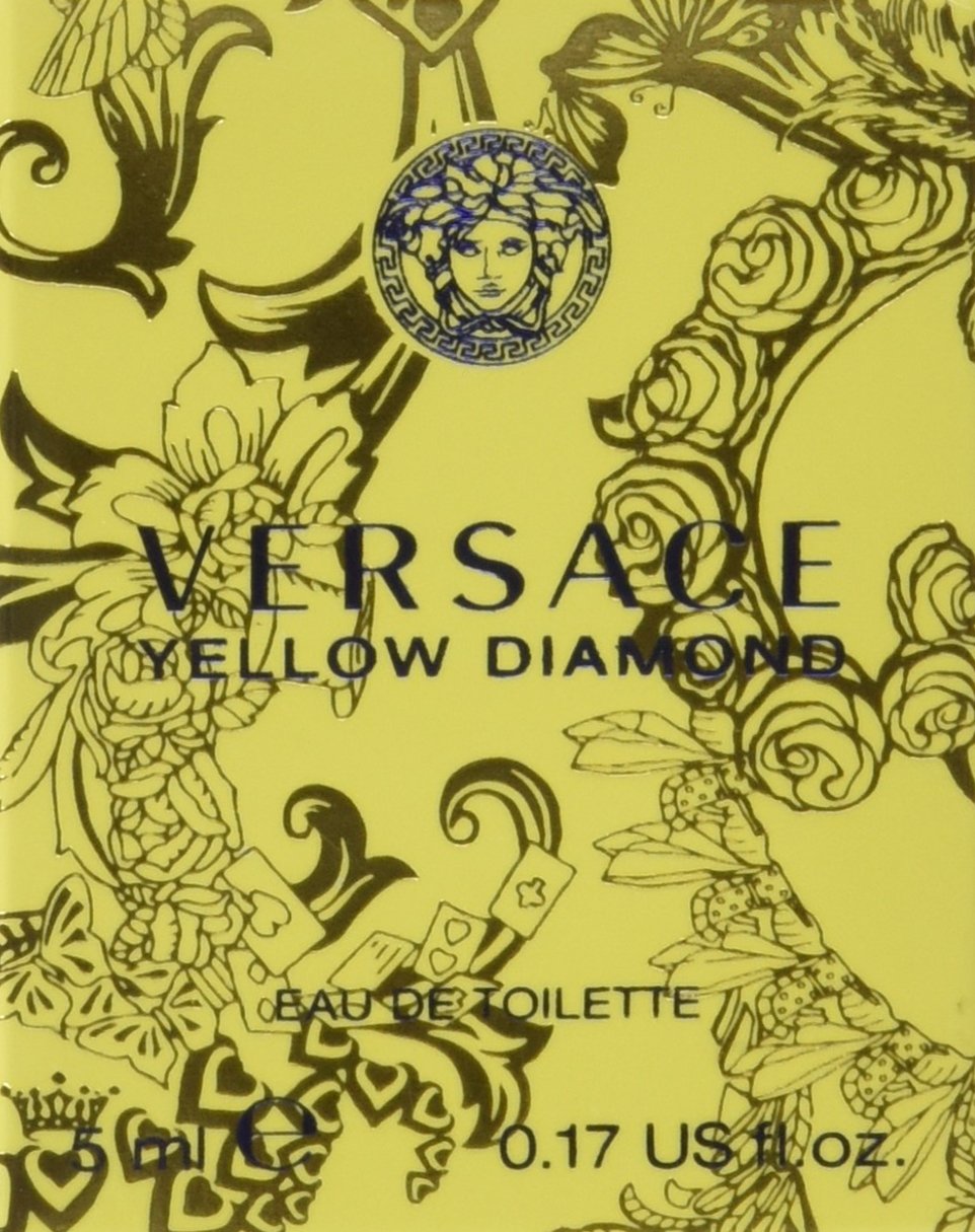 Versace Yellow Diamond Eau De Toilette Spray for Women, 0.17 Fl Oz (Miniature)