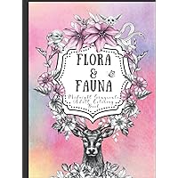 Flora and Fauna Midnight Grayscale Adult Coloring Book by Aubrey Jacobs: Relaxing Midnight Edition Flowers and Baby Animals Coloring Book for Adults Flora and Fauna Midnight Grayscale Adult Coloring Book by Aubrey Jacobs: Relaxing Midnight Edition Flowers and Baby Animals Coloring Book for Adults Hardcover Paperback