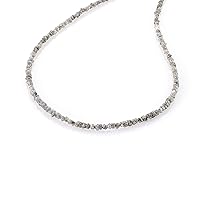 NirvanaIN Black Diamond Necklace, Diamond necklace for gift, diamond jewelry, rough black diamond necklace, 47CM necklace for her birthday gift
