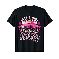 Just A Girl Who Loves Hiking - Hiker Mountaineer T-Shirt