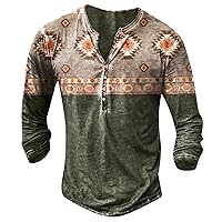 Mens Fashion Casual Pullover Tops Loose 3d Digital Print Long Sleeve V Neck Tshirt Retro Large Size Sweatshirt