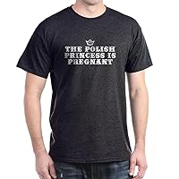 CafePress The Polish Princess is Pregnant Black T Shirt Men's Traditional Fit Dark Casual Tshirt