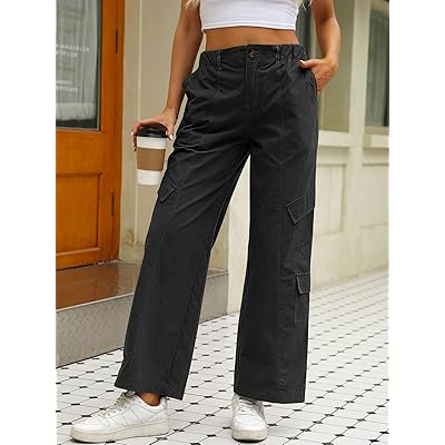 Buy AUTOMET Womens Baggy Cargo Pants y2k Jeans Low Waist Parachute Pants  Teen Girls Wide Leg Trousers Trendy Clothes Hiking Pants, Coffeegrey,  Medium at