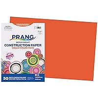 Prang (Formerly SunWorks) Construction Paper, Orange, 12