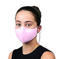 Bloch unisex-child Children's Soft Stretch Reusable Face Mask With Lanyard and Moldable Nose Pad (Pack of 3)