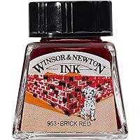Winsor & Newton Drawing Ink, 14ml Bottle, Brick Red