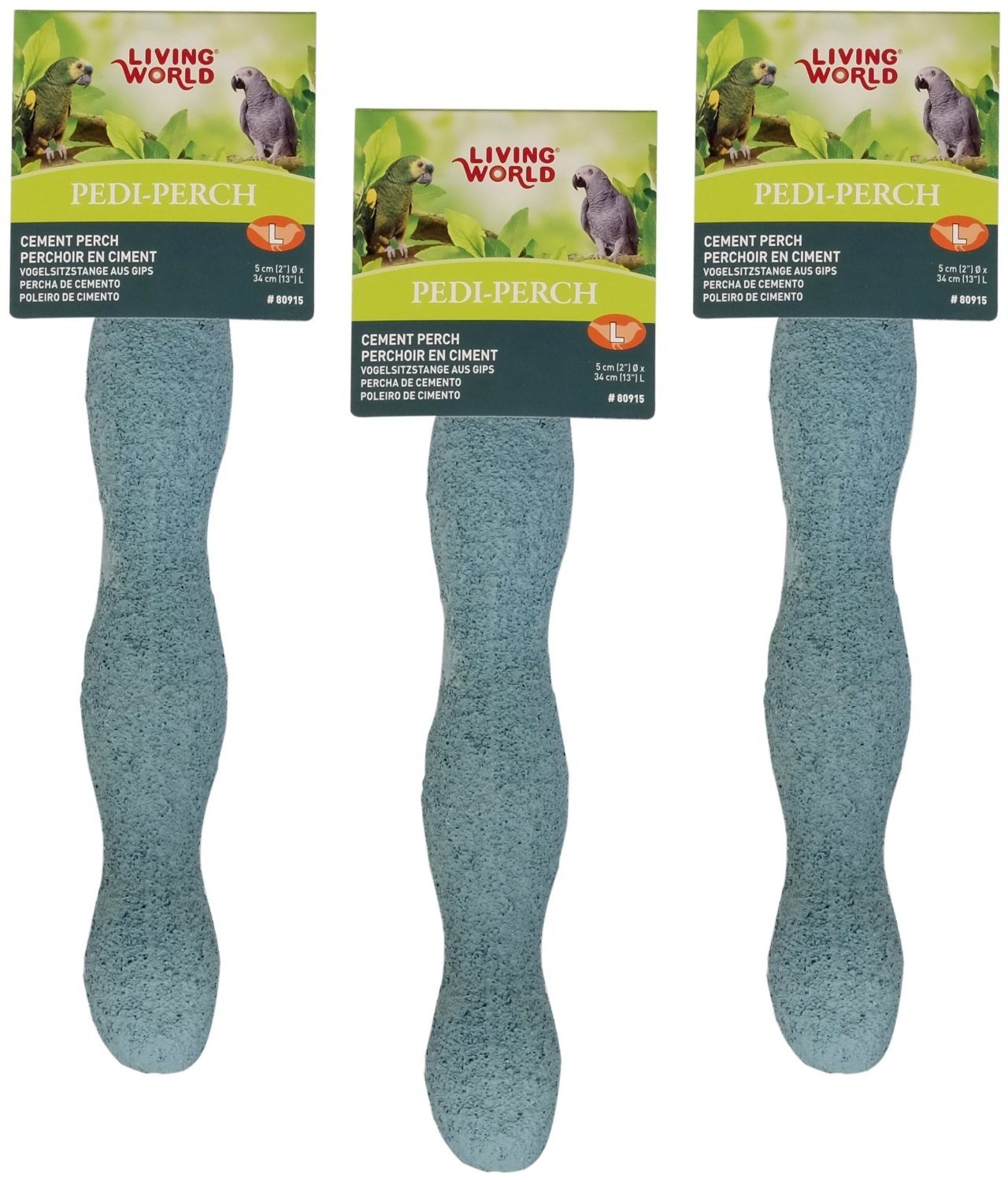 (3 Pack) Living World Pedi-Perch, Large, Colors May Vary