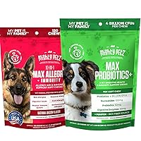 Mighty Petz MAX Dog Allergy Relief and Mighty Petz MAX 5-in-1 Probiotics for Dogs Pouch