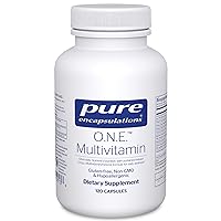 Pure Encapsulations O.N.E. Multivitamin - Once Daily Multivitamin with Antioxidant Complex Metafolin, CoQ10, and Lutein to Support Vision, Cognitive Function, and Cellular Health* - 120 Capsules