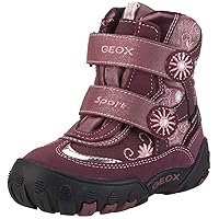 Geox Girl Gulp Leather High Top Double Strap Shoes