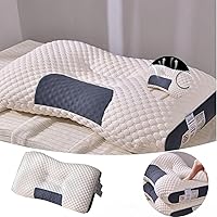 2024 New Ergonomic Pillow，Cervical Neck Pillows, Comfort Cervical Neck Supportive，Ergonomic Pillows for Sleeping，Breathable Ergonomic Contouted Pillow for Bed
