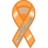 Multiple Sclerosis Awareness Ribbon Vinyl Decal - Choose Size - (8