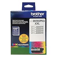 Brother LC30293PK Super High Yield 3 Pack Ink Cyan/Magenta/Yellow