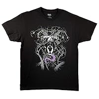 Marvel Spider-Men Venom Webs Graphic T-Shirts Crew Neck Adult Tees for Men Short Sleeves Black T-Shirt for Men